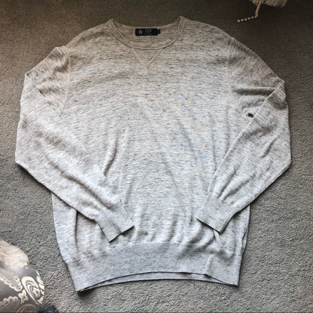 J Crew Heathered Crewneck Sweater